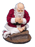 Kneeling Santa