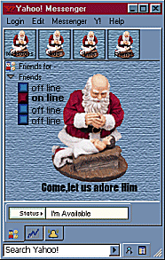 Kneeling Santa